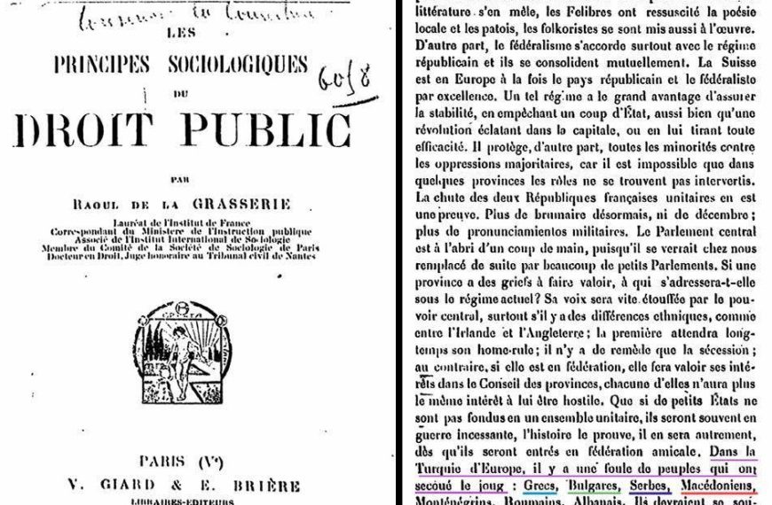 Македонците се спомнуваат во документ на одделот за надворешни работи на Франција од 1911 година